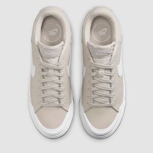 Nike Court Legacy Lift size 8 beige, and white
